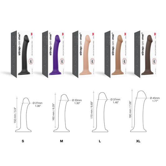 Taivuteltava dual-density strap-on dildo
