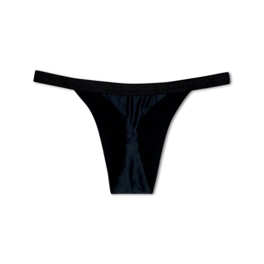 Divine Satin Thong – tucking-stringit – Boldly Black