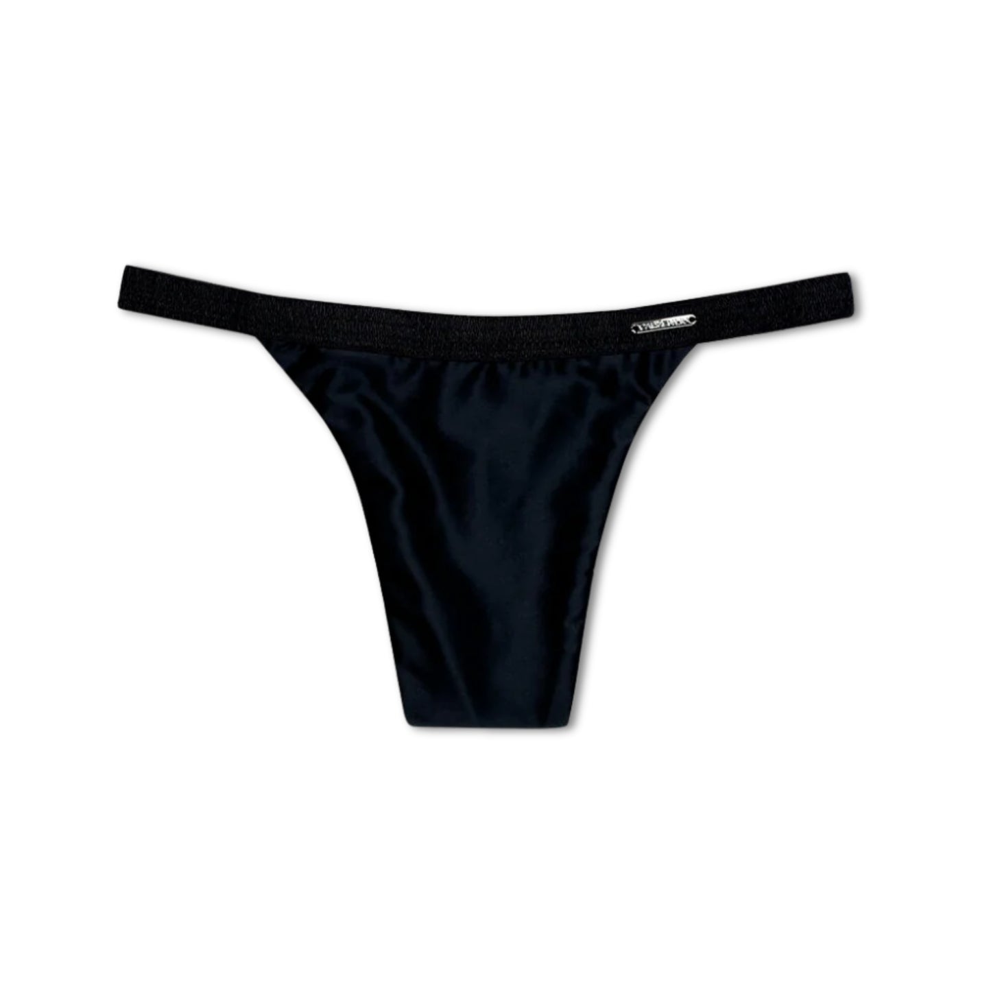Divine Satin Thong – tucking-stringit – Boldly Black