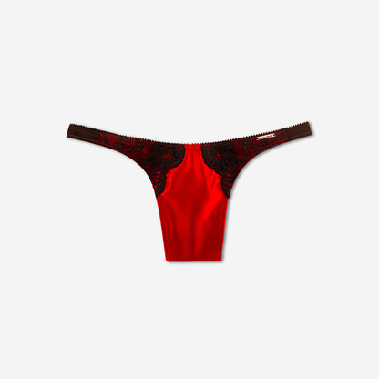 LIMITED EDITION Devotion Thong – Thorn Red