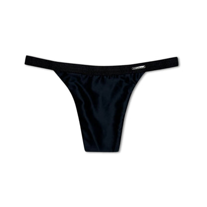 Divine Satin Thong – tucking-stringit – Boldly Black